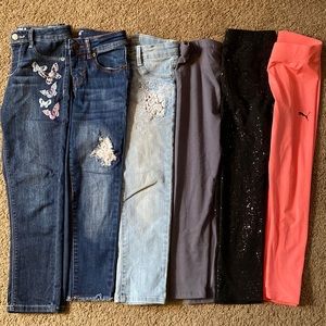 Girls jeans and leggings lot